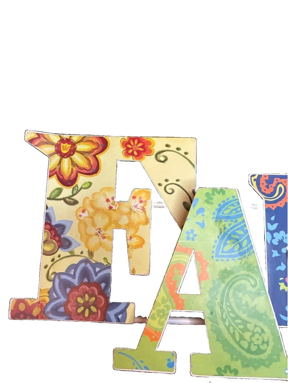 Vibrant Boho “Family “ Metal Display Rack